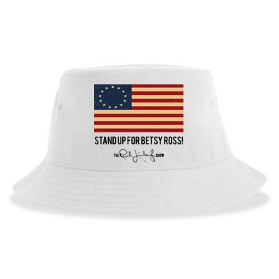 Rush Limbaugh Stand Up For Betsy Ross Flag Sustainable Bucket Hat