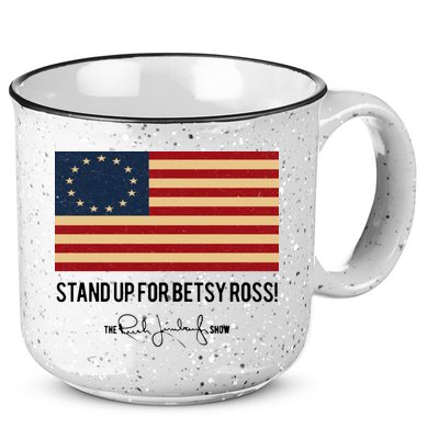 Rush Limbaugh Stand Up For Betsy Ross Flag 15oz Campfire Ceramic Mug