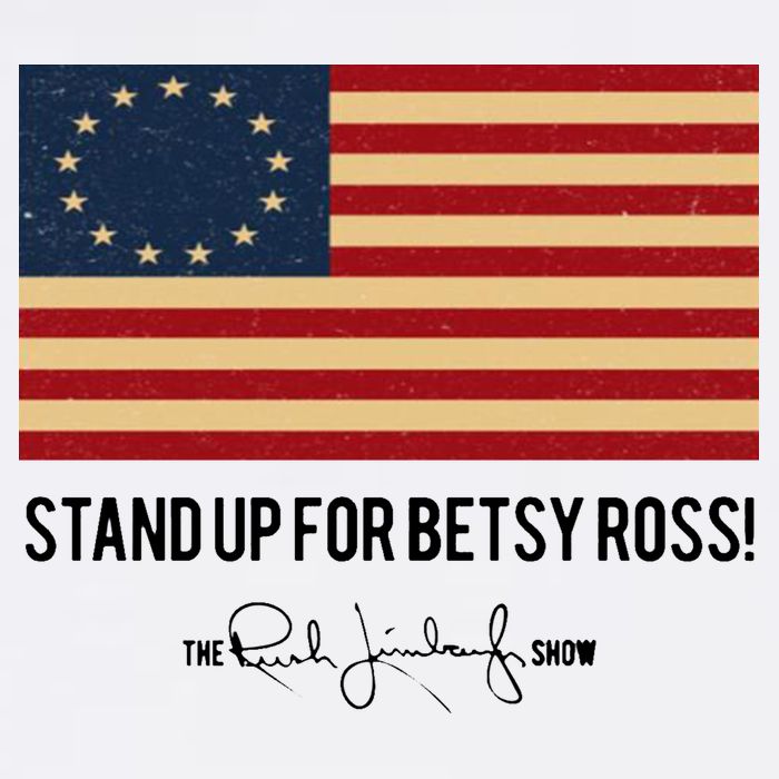 Rush Limbaugh Stand Up For Betsy Ross Flag Microfiber Hand Towel
