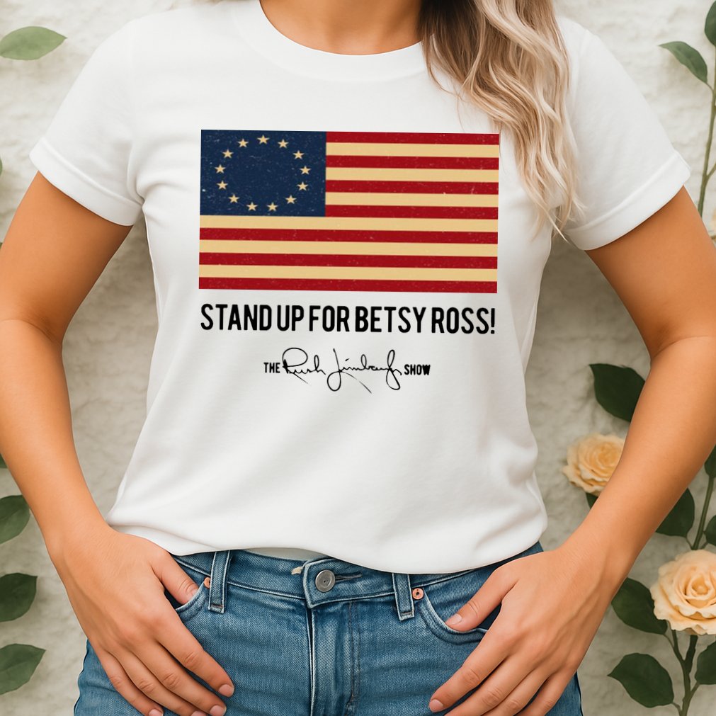 Rush Limbaugh Stand Up For Betsy Ross Flag Womens T-Shirt