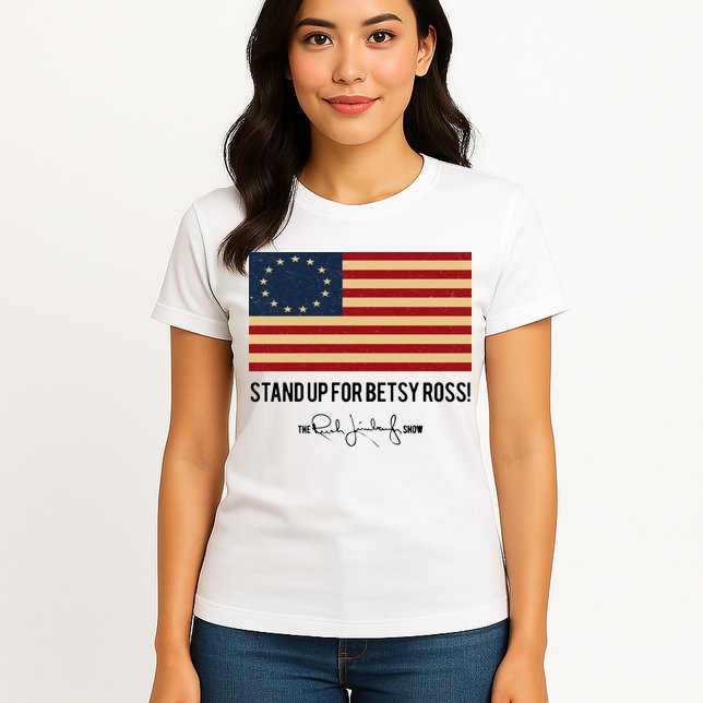 Rush Limbaugh Stand Up For Betsy Ross Flag Womens T-Shirt