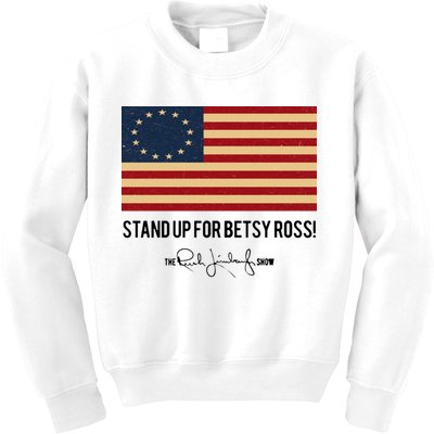 Rush Limbaugh Stand Up For Betsy Ross Flag Kids Sweatshirt