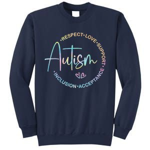 Respect Love Support Autism Awareness Month Sweatshirt