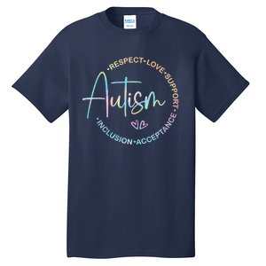 Respect Love Support Autism Awareness Month Tall T-Shirt