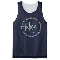 Respect Love Support Autism Awareness Month Mesh Reversible Basketball Jersey Tank