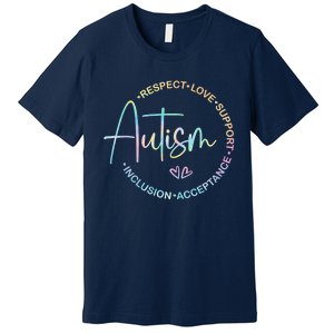 Respect Love Support Autism Awareness Month Premium T-Shirt