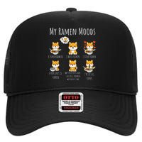 Ramen Lover Shiba Inu Dog Japanese Noodles Ramen High Crown Mesh Back Trucker Hat