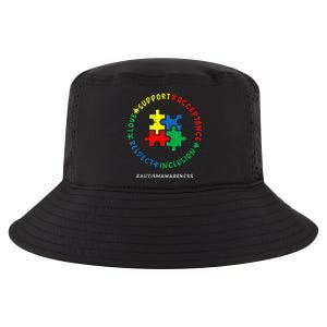 Respect Love Support Autism Awareness Month Wo  Cool Comfort Performance Bucket Hat