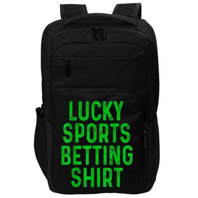 Retro Lucky Sports Betting Funny Gambling Gift Gambler Impact Tech Backpack