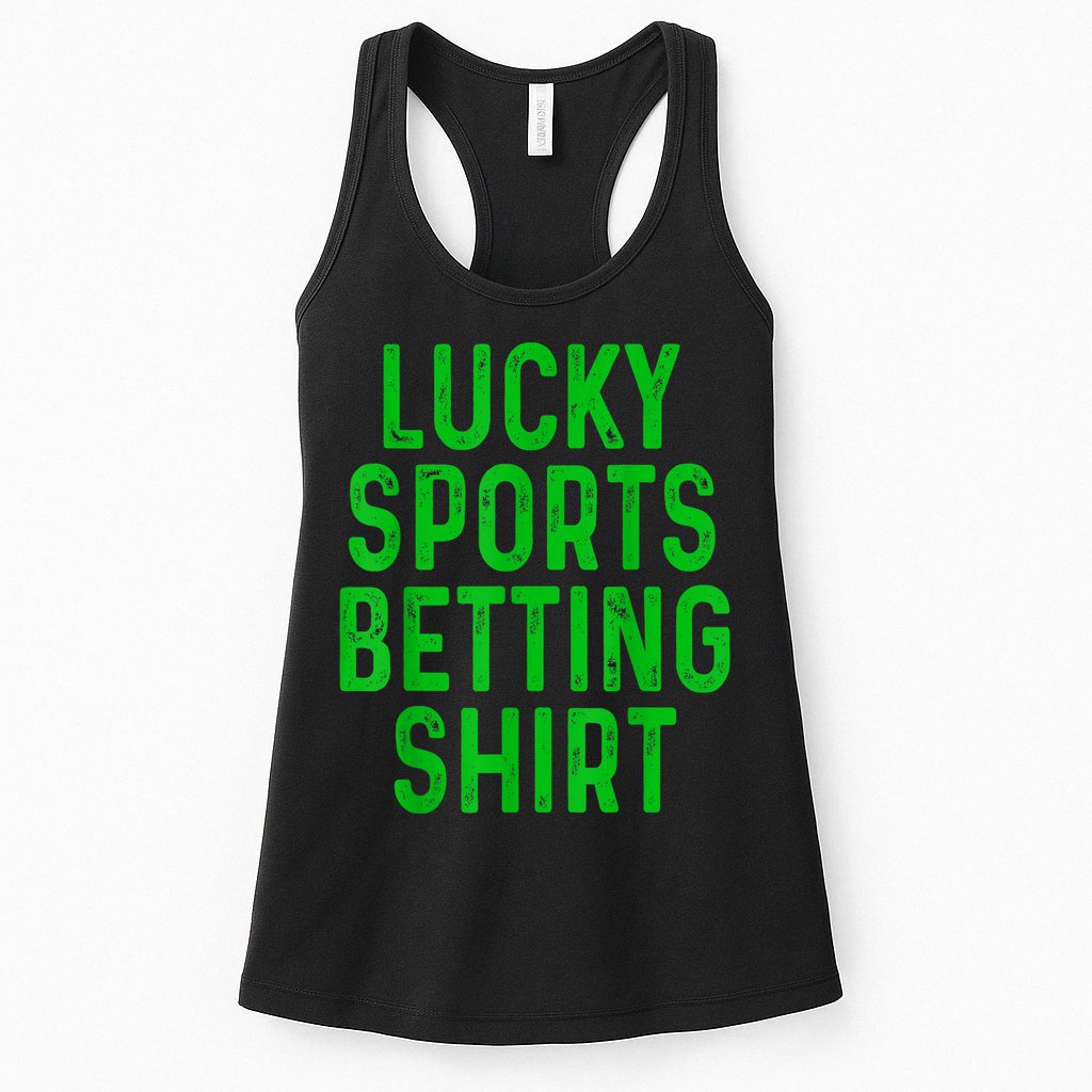 Retro Lucky Sports Betting Funny Gambling Gift Gambler Womens Tank Top