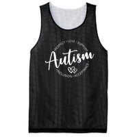 Respect Love Support Autism Awareness Month Mesh Reversible Basketball Jersey Tank