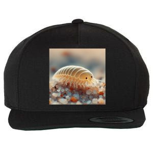 Really Like Sand Fleas Emerita Sand Fiddler Sand Crab Beach Cute Gift Wool Snapback Cap