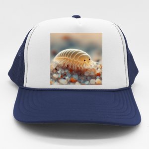 Really Like Sand Fleas Emerita Sand Fiddler Sand Crab Beach Cute Gift Trucker Hat