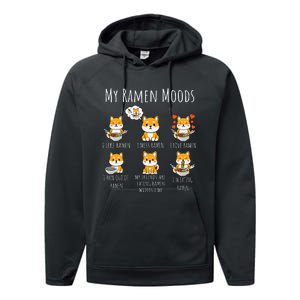 Ramen Lover Shiba Inu Dog Japanese Noodles Ramen Performance Fleece Hoodie