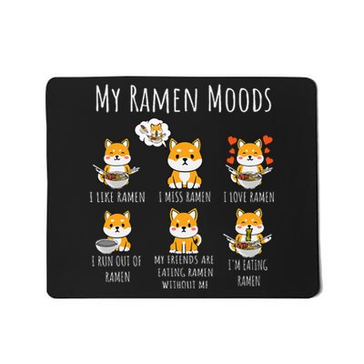 Ramen Lover Shiba Inu Dog Japanese Noodles Ramen Mousepad