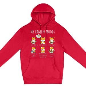 Ramen Lover Shiba Inu Dog Japanese Noodles Ramen Premium Pullover Hoodie