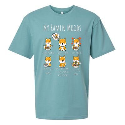 Ra Lover Shiba Inu Dog Japanese Noodles Ra Sueded Cloud Jersey T-Shirt