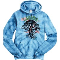 Retro Lahaina Strong Love Maui Support Hawaii Trees Tie Dye Hoodie