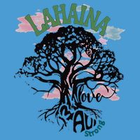 Retro Lahaina Strong Love Maui Support Hawaii Trees Tie Dye Hoodie