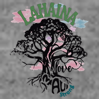 Retro Lahaina Strong Love Maui Support Hawaii Trees 7-Panel Snapback Hat