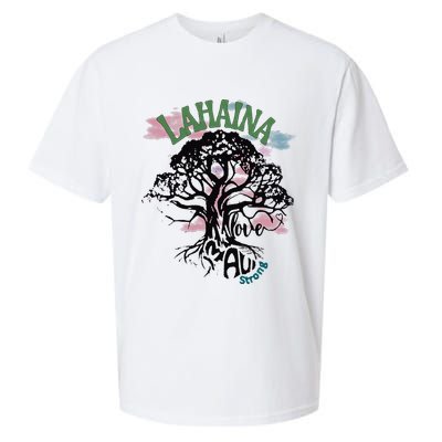Retro Lahaina Strong Love Maui Support Hawaii Trees Sueded Cloud Jersey T-Shirt
