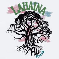 Retro Lahaina Strong Love Maui Support Hawaii Trees Sueded Cloud Jersey T-Shirt