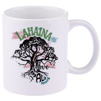 Retro Lahaina Strong Love Maui Support Hawaii Trees 11oz C Handle Ceramic Mug