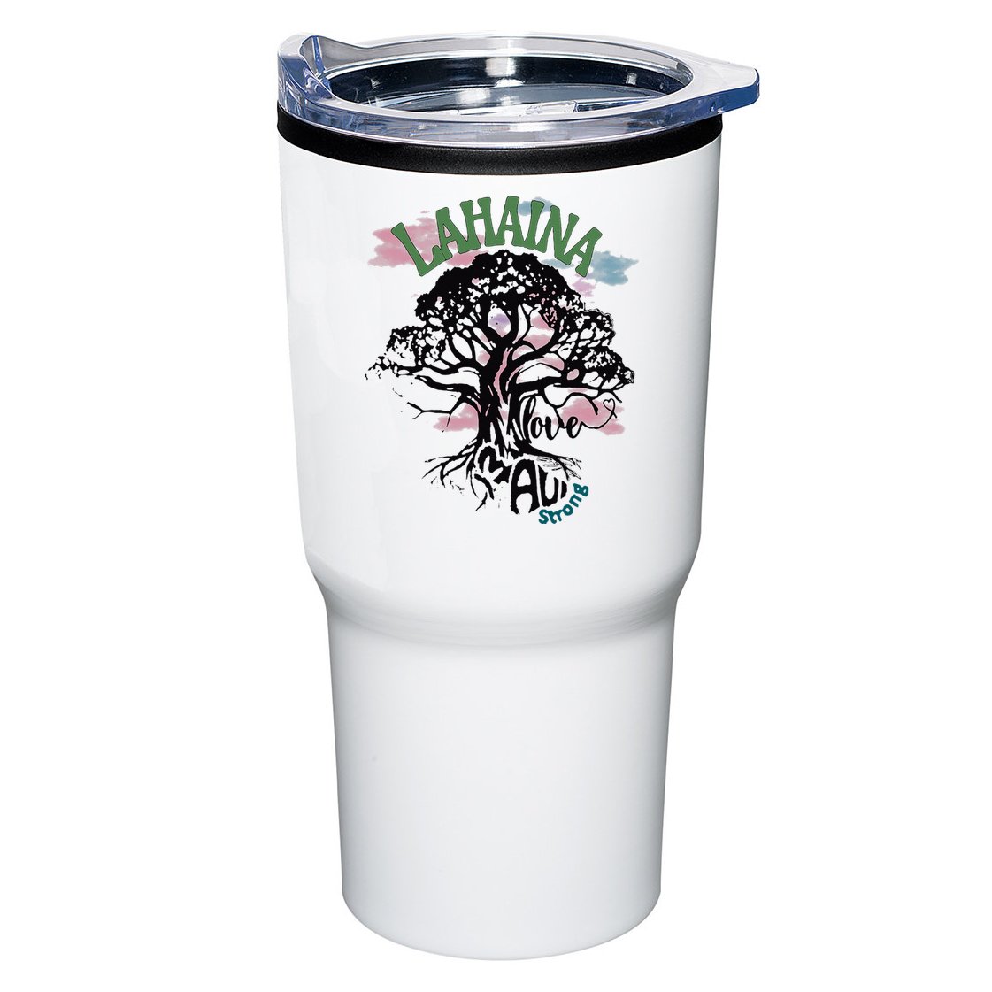 Retro Lahaina Strong Love Maui Support Hawaii Trees Tumbler