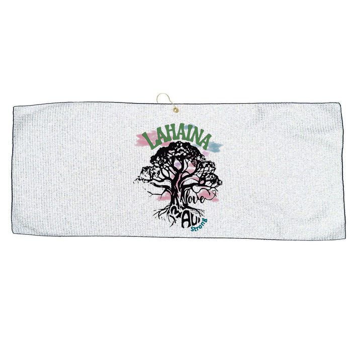 Retro Lahaina Strong Love Maui Support Hawaii Trees Large Microfiber Waffle Golf Towel