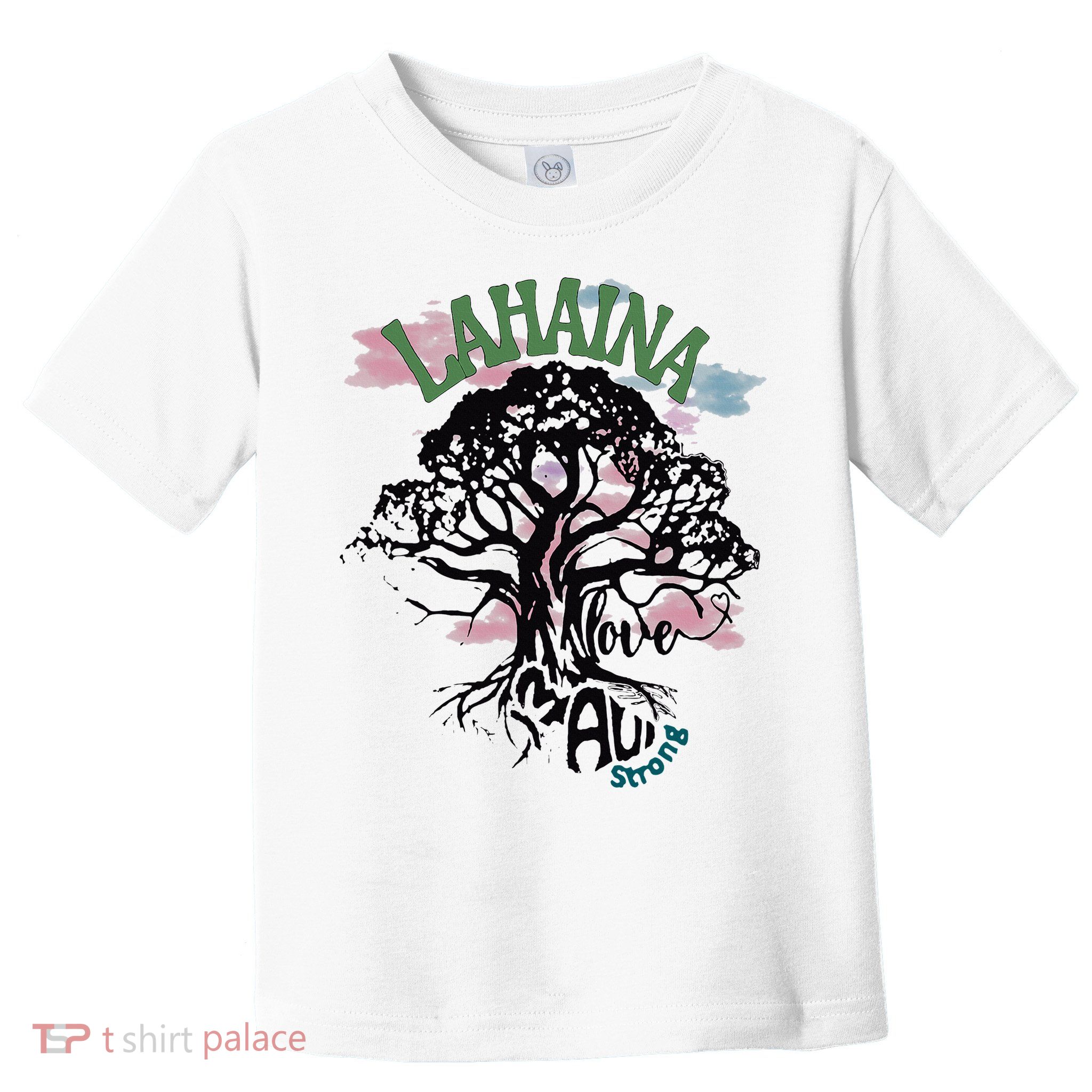 Retro Lahaina Strong Love Maui Support Hawaii Trees Toddler T-Shirt