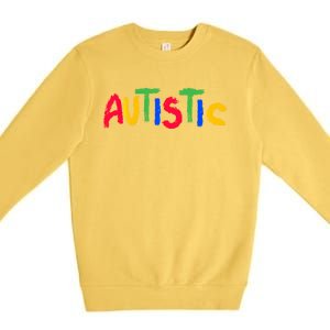 Respect Love Support Acceptance Autism Awareness Day Gift Premium Crewneck Sweatshirt