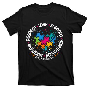 Autism Shirt Women Men Respect Love Support Autism Awareness T-Shirt