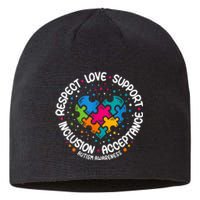 Autism Shirt Women Men Respect Love Support Autism Awareness Sustainable Beanie