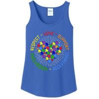 Respect Love Support Autism Awareness Autism Gift Ladies Essential Tank