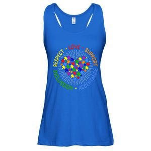 Respect Love Support Autism Awareness Autism Gift Ladies Essential Flowy Tank