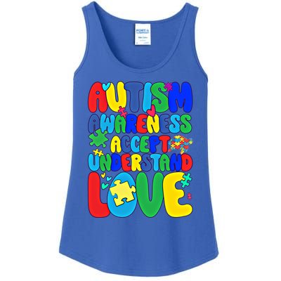 Respect Love Support Autism Awareness Month Gift Ladies Essential Tank