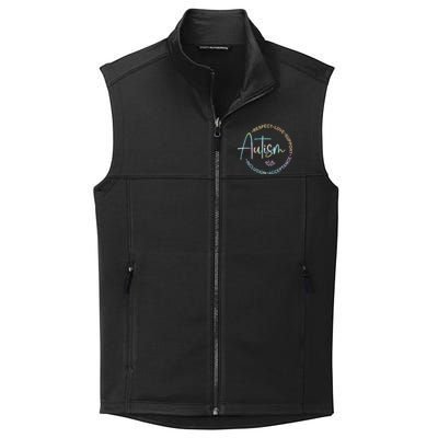 Respect Love Support Autism Awareness Month Meaningful Gift Collective Smooth Fleece Vest