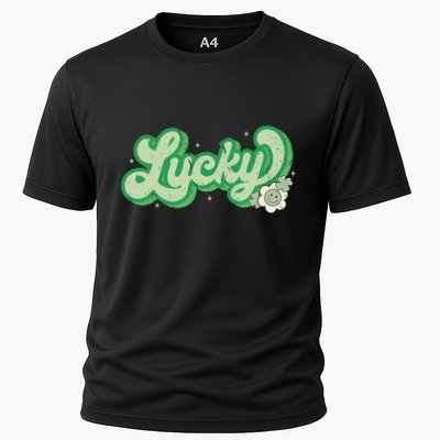 Retro Lucky St Patricks Day Irish Clover Performance Shirt
