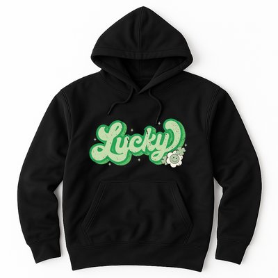 Retro Lucky St Patricks Day Irish Clover Hoodie