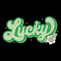 Retro Lucky St Patricks Day Irish Clover Button