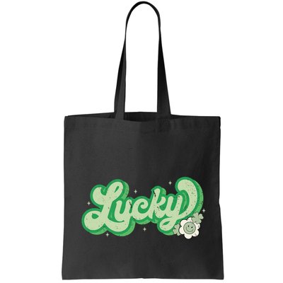 Retro Lucky St Patricks Day Irish Clover Bag