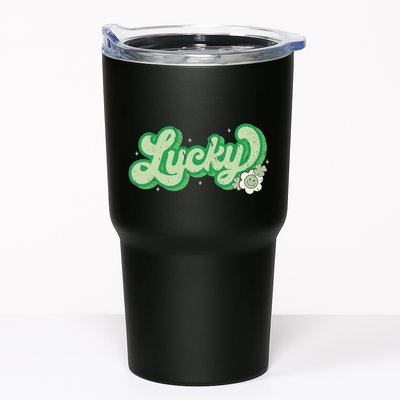 Retro Lucky St Patricks Day Irish Clover Tumbler