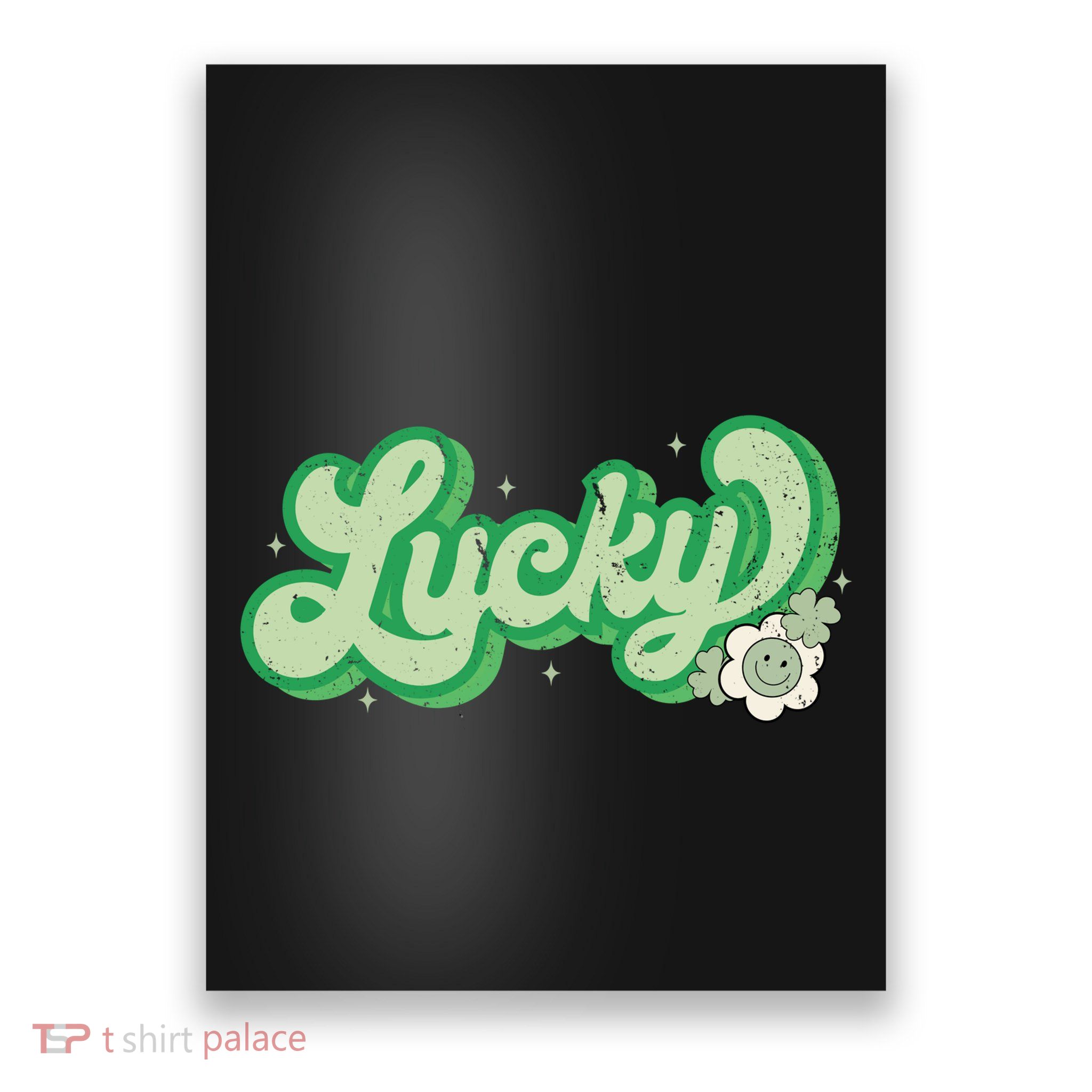 Retro Lucky St Patricks Day Irish Clover Poster