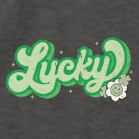 Retro Lucky St Patricks Day Irish Clover Vector Backpack