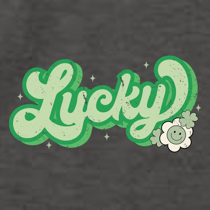 Retro Lucky St Patricks Day Irish Clover Vector Backpack