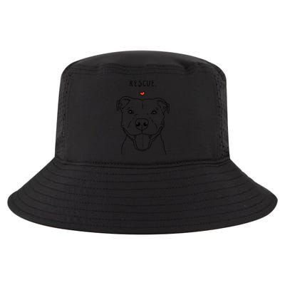 Rescue Love Smiling Pit Bull Pittie Pitbull Mom Dog Lover Great Gift Cool Comfort Performance Bucket Hat