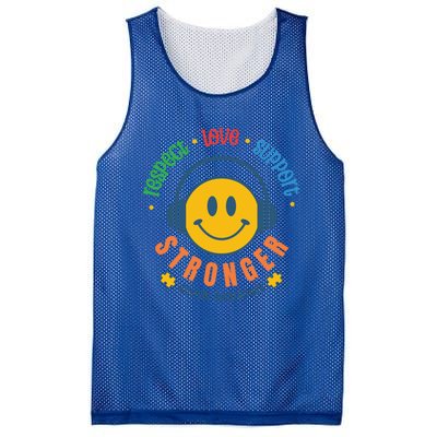 Respect Love Support Stronger Autism Dad Mom Gift Mesh Reversible Basketball Jersey Tank