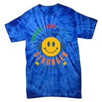 Respect Love Support Stronger Autism Dad Mom Gift Tie-Dye T-Shirt