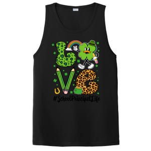 Retro Love School Principal Life St Patrick's Day Lucky Gift PosiCharge Competitor Tank