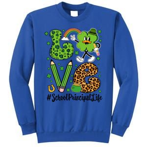 Retro Love School Principal Life St Patrick's Day Lucky Gift Sweatshirt